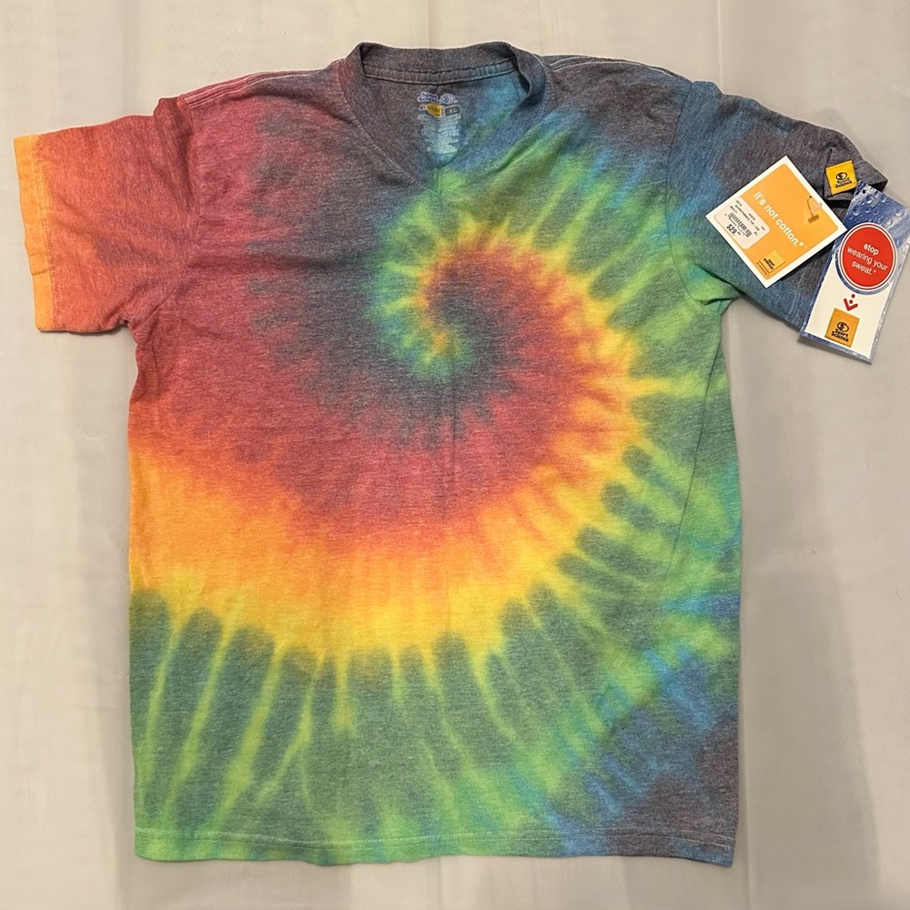 Sport Science XL dri release v-neck tie die t-shirt